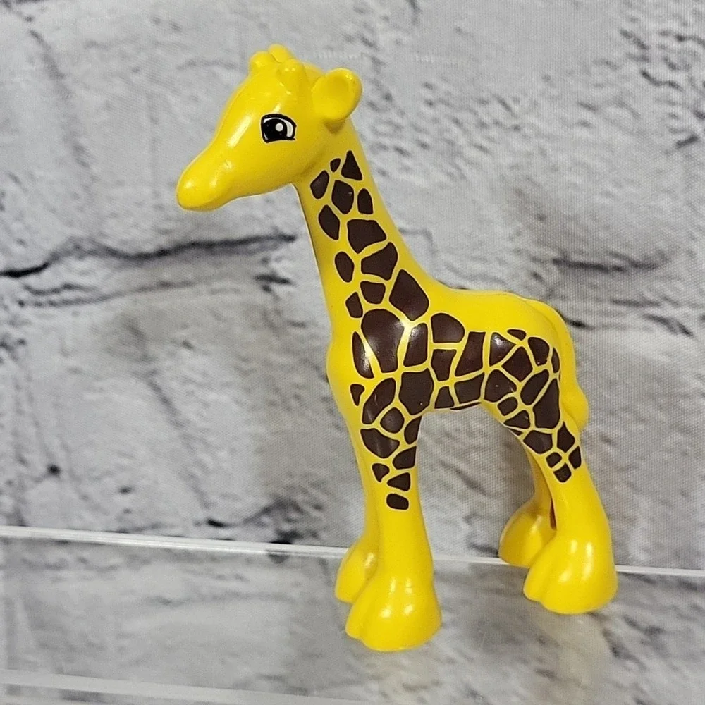 Lego‎ Duplo Figures Lot Of 4 Child Boy Animals Giraffe Pets Cat Dalmatian Dog
